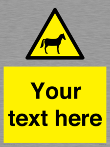 Custom warning horses